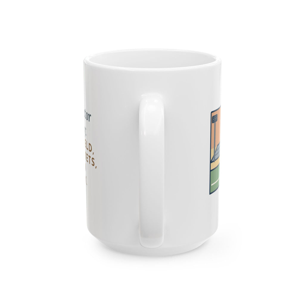 On a Friday, Lined the Field, Sold the Tickets, Then Ran the Clock 15oz Mug, Large Funny Athletic Director Coffee Mug