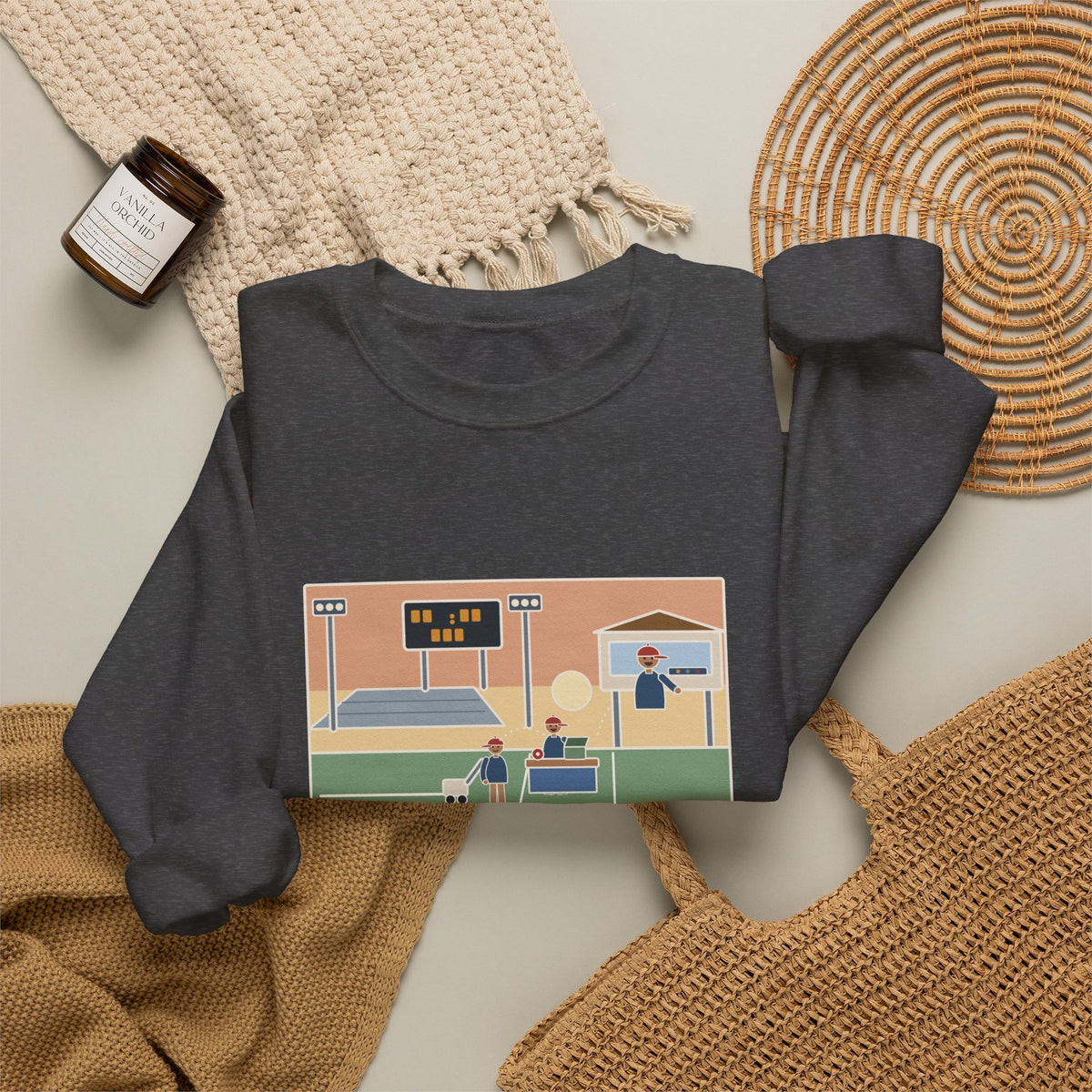 Athletic Director Sweatshirt, On a Friday, Lined the Field, Sold the Tickets, Then Ran the Clock, Funny Game Night Crewneck
