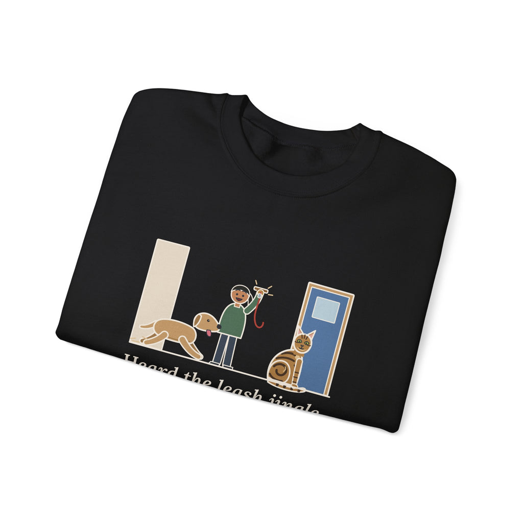 Sokoke Cat Crewneck Sweatshirt - First to the Door When the Leash Comes Out