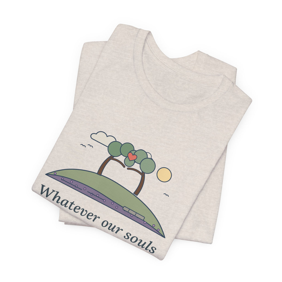 Emily Brontë Love Quote T-Shirt, Whatever Our Souls Are Made Of, Romantic Moor Trees Tee