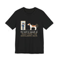 Brittany Dog T-Shirt - No Tail to Speak Of. Wags From the Shoulders Back.