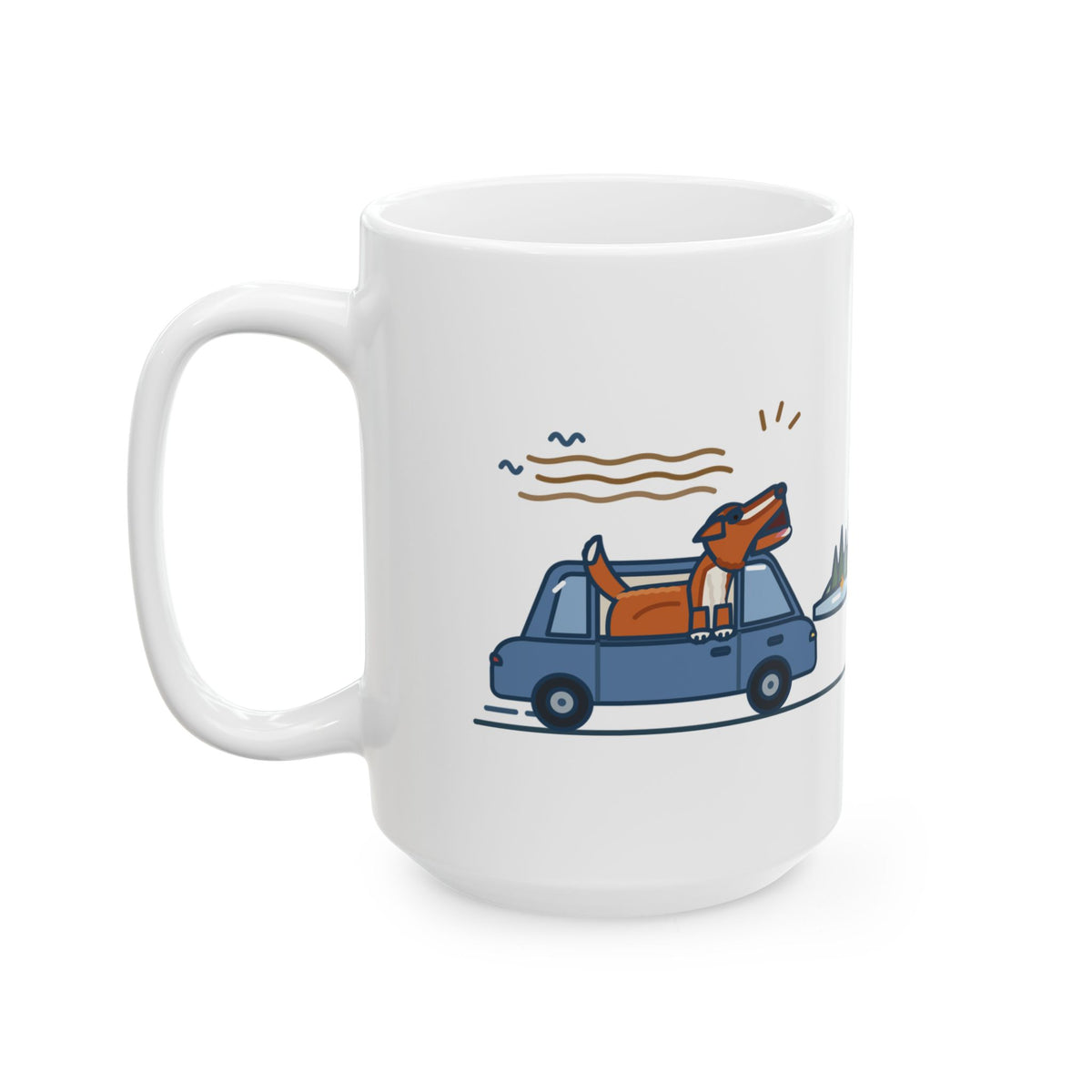 Large 15oz Nova Scotia Duck Tolling Retriever Mug - Screamed to the Lake