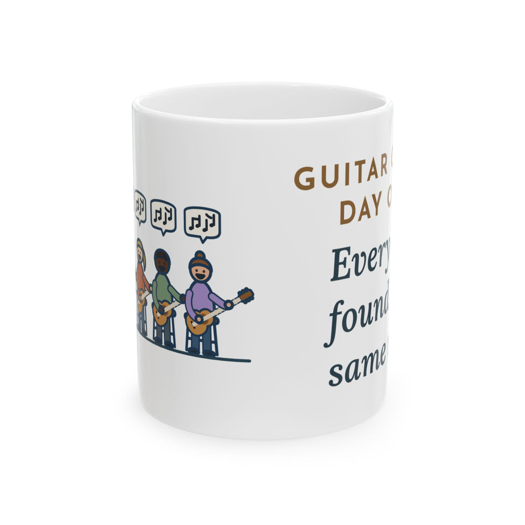 Guitar Class Teacher Mug - Guitar Class, Day One. Every Kid Found the Same Riff. 11oz Coffee Mug