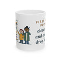 Graphic Design Teacher Coffee Mug 11oz - Eleven Fonts and One Giant Drop Shadow