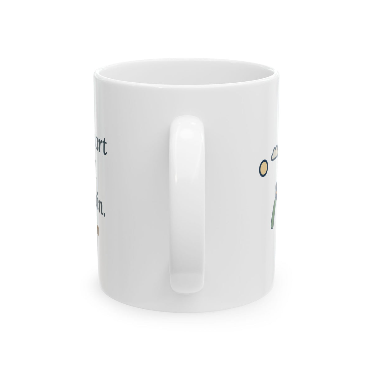 Dickinson Quote Mug, If I Can Stop One Heart From Breaking, Kindness Robin and Nest Coffee Mug 11oz