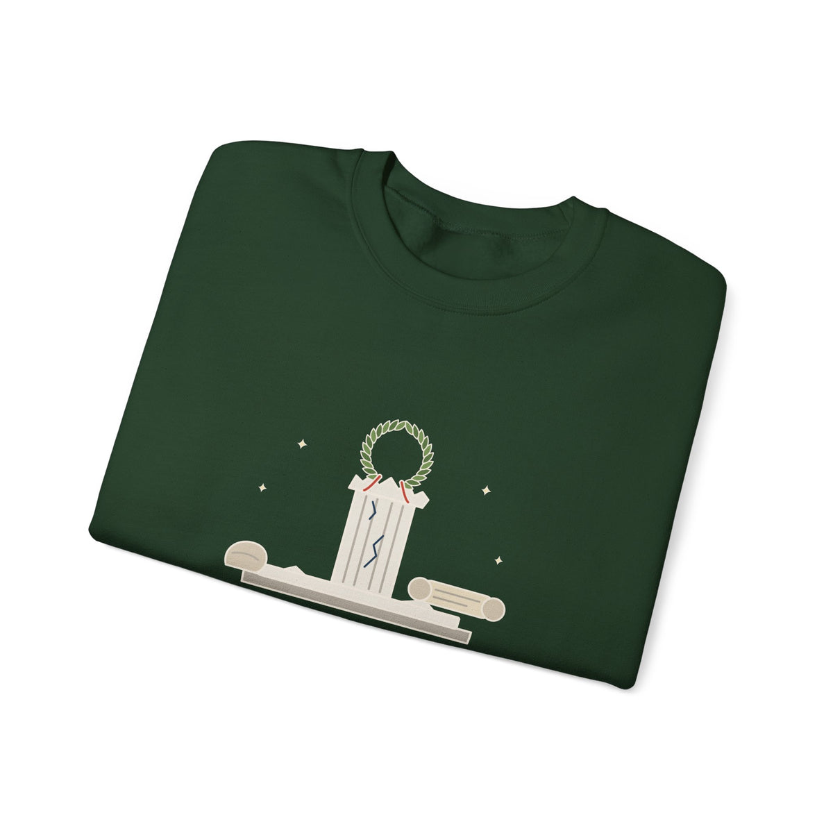 Beware the Ides of March Sweatshirt, Humor Shakespeare Quote Crewneck with Laurel and Column