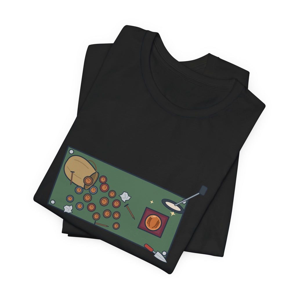 Metal Detecting T-Shirt - Forty Bottle Caps. One Wheat Penny. Funny Detectorist Tee