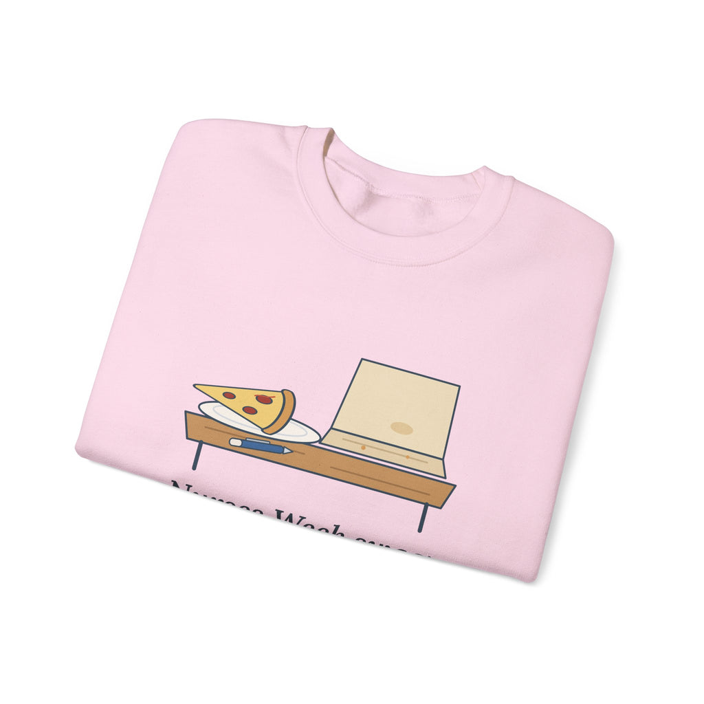 Nurses Week Crewneck Sweatshirt - Nurses Week Swag: One Pen, One Cold Slice.
