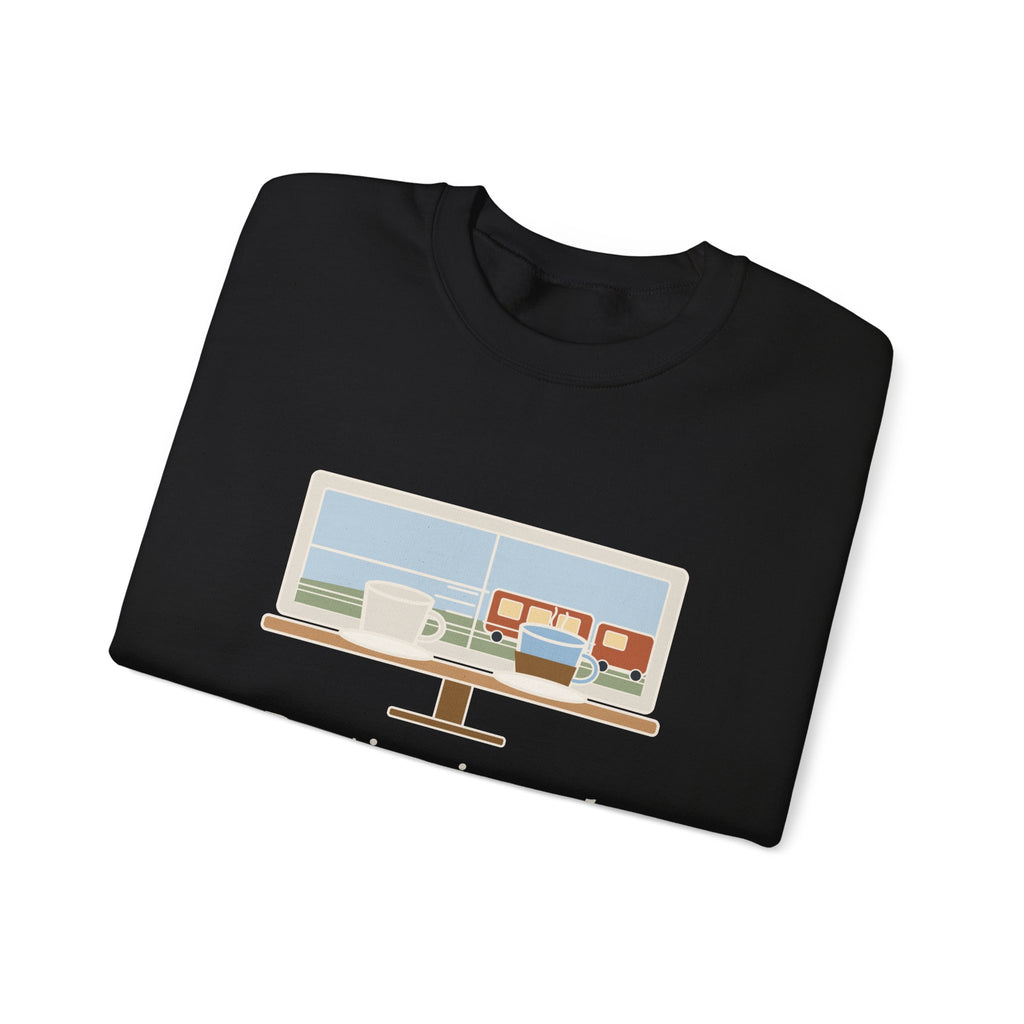Parting Is Such Sweet Sorrow Sweatshirt, Literary Shakespeare Quote Crewneck with Cafe Window