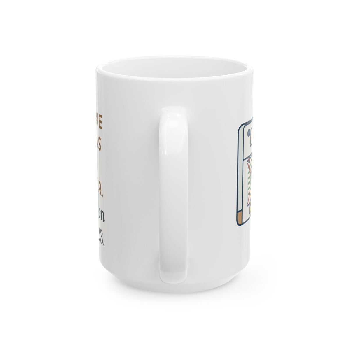 Kids Wrote One in November, Rewrote It on December 23 15oz Mug, Large Funny Christmas List Coffee Mug