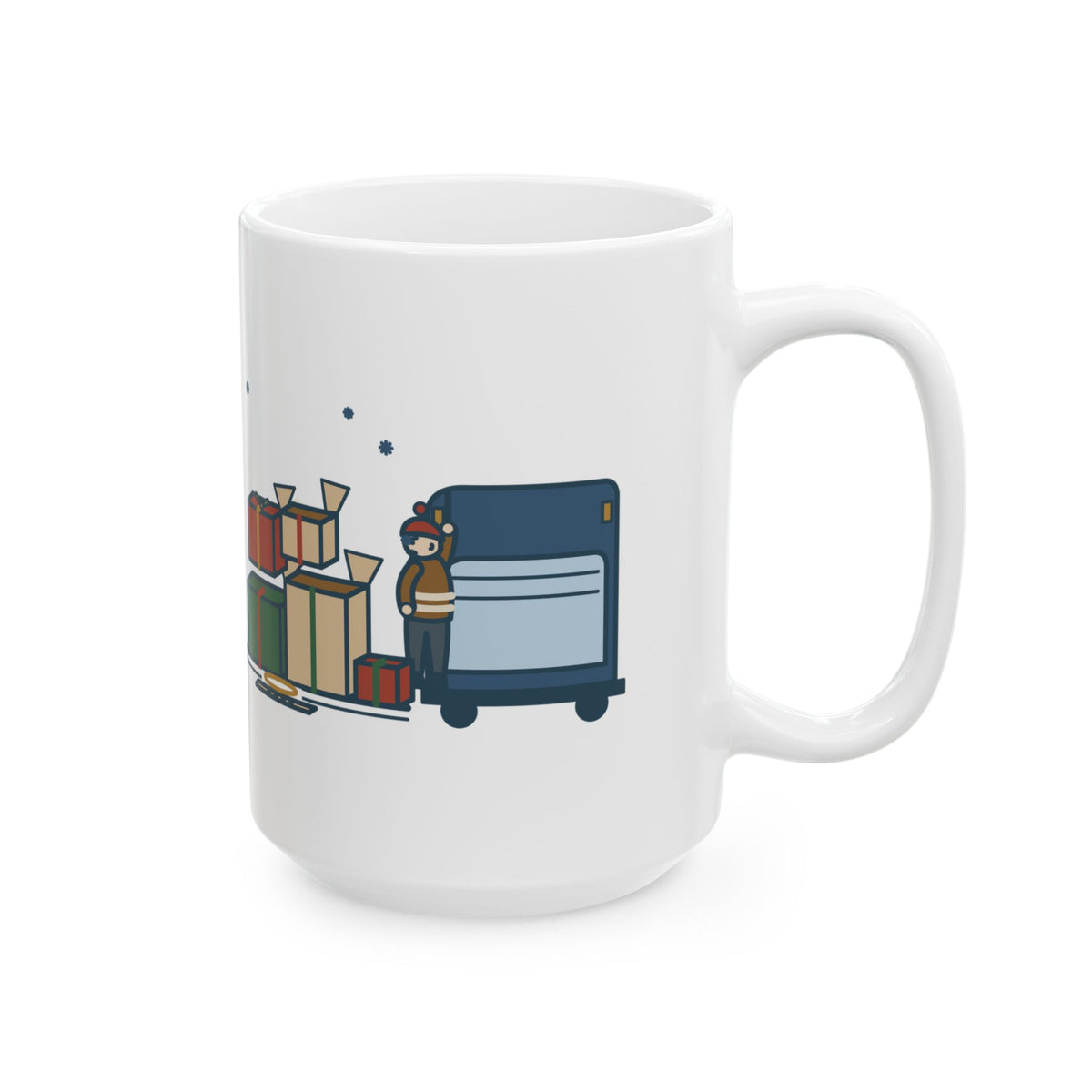 Large 15oz Sanitation Worker Mug - Break Down Your Boxes. I'm Begging. Trash Crew Gift