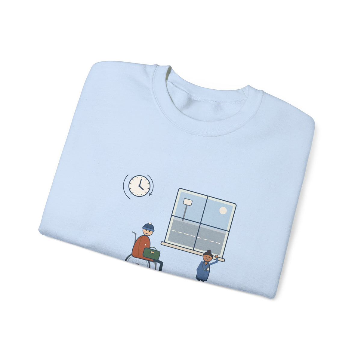 Med-Surg Nurse Crewneck Sweatshirt - The Discharge Is Done. The Ride Is On the Way