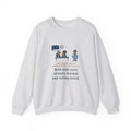 Two-Hour Delay Sweatshirt, Announced at 5:45 a.m., Both Kids Already Dressed and Eating Cereal, Funny Dawn Kitchen Crewneck