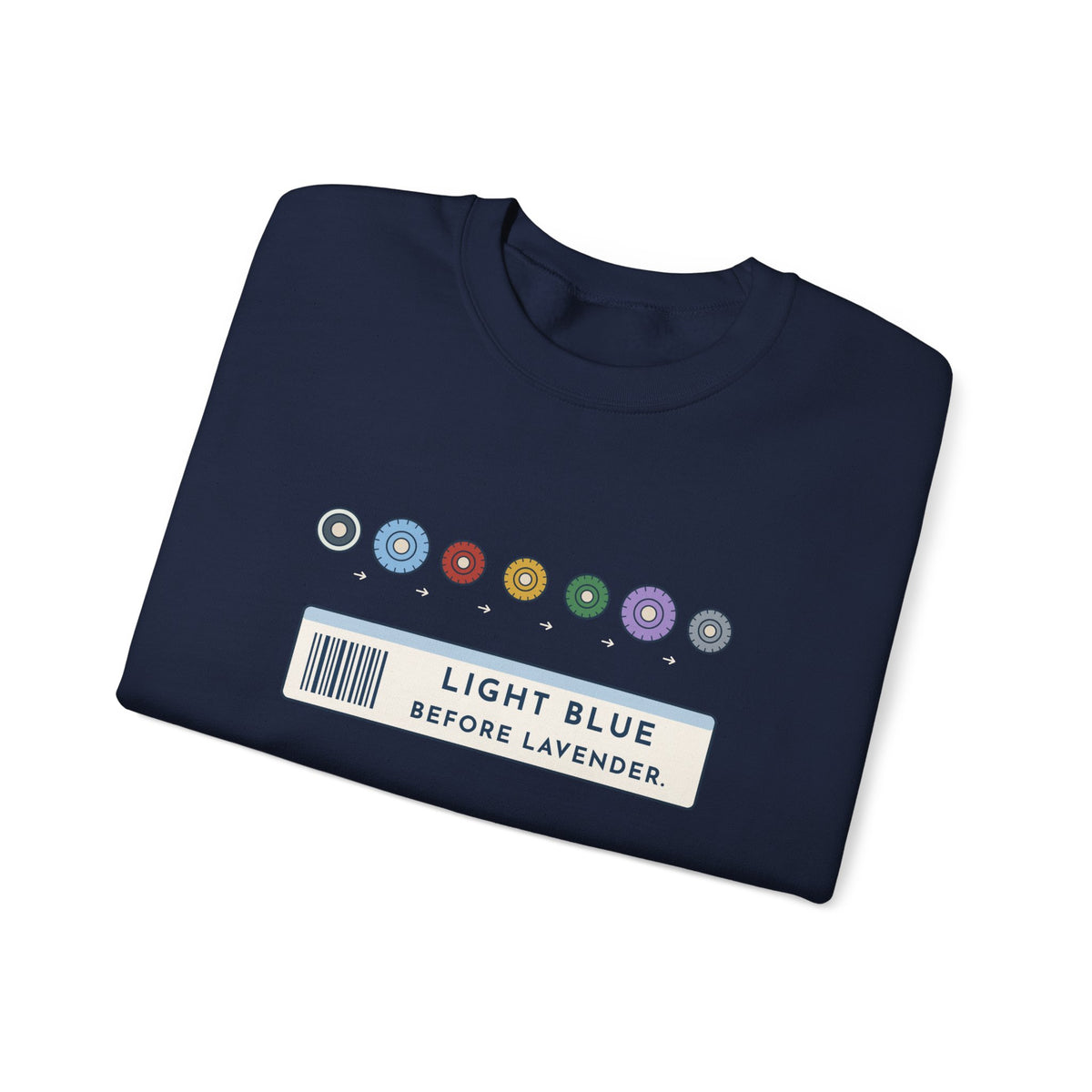 Phlebotomist Crewneck Sweatshirt - Light Blue Before Lavender Lab Gift