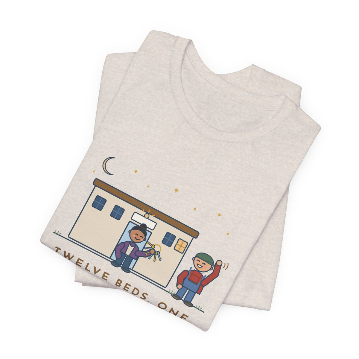 Critical Access Nurse T-Shirt - Twelve Beds, One Night Nurse. I Also Unlock the Front Door.