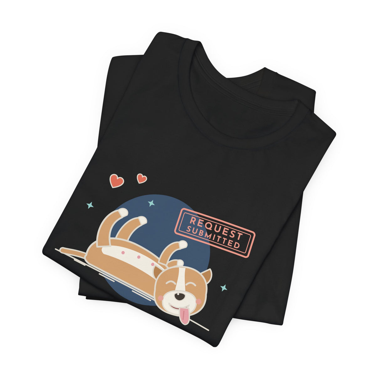 Pit Bull-Type Dog T-Shirt - I Fall Over to Request Belly Rubs Happy Pittie Tee