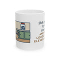 Shih-Poo Mug, Sits by the Treat Jar and Sighs Loudly Every Eleven Minutes, Funny Coffee Mug 11oz