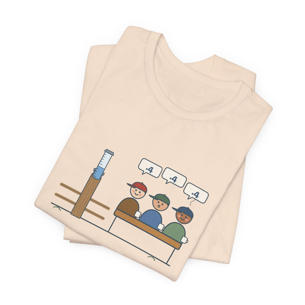 Farmer T-Shirt - Four-Tenths in the Gauge. The Whole Co-op Knows. Rain Gauge Tee