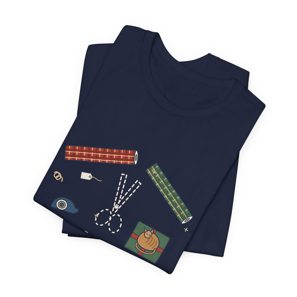 Funny Christmas T-Shirt - Who Has the Scissors? Gift Wrapping Tee