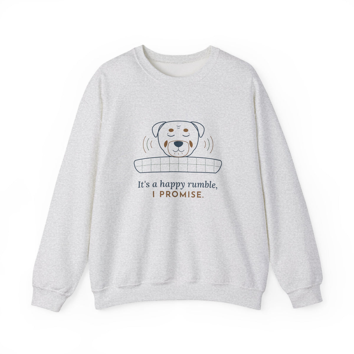 Rottweiler Crewneck Sweatshirt - It's a Happy Rumble, I Promise Rottie Mom and Dad Gift