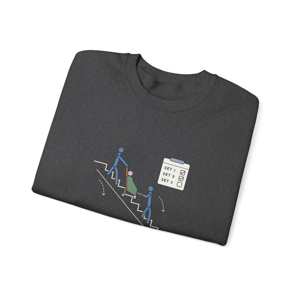 Paramedic Crewneck Sweatshirt - Leg Day: Third-Floor Walk-Up EMS Gift