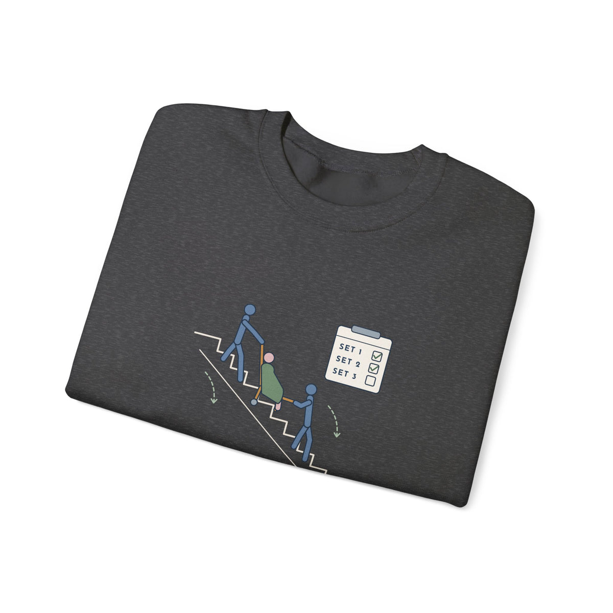 Paramedic Crewneck Sweatshirt - Leg Day: Third-Floor Walk-Up EMS Gift