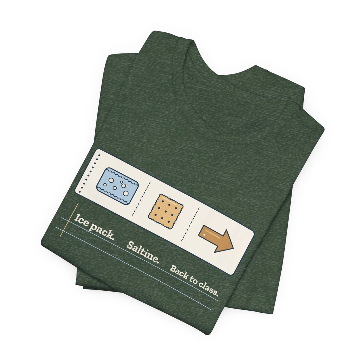School Nurse T-Shirt - Ice Pack. Saltine. Back to Class. Funny Nurse Tee