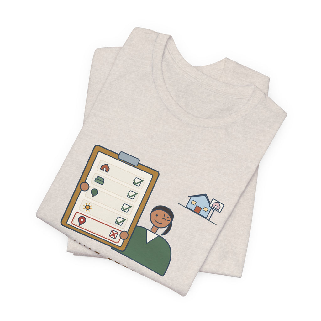 Residential Real Estate Agent T-Shirt - Showing Feedback: Great House, Wrong Neighborhood