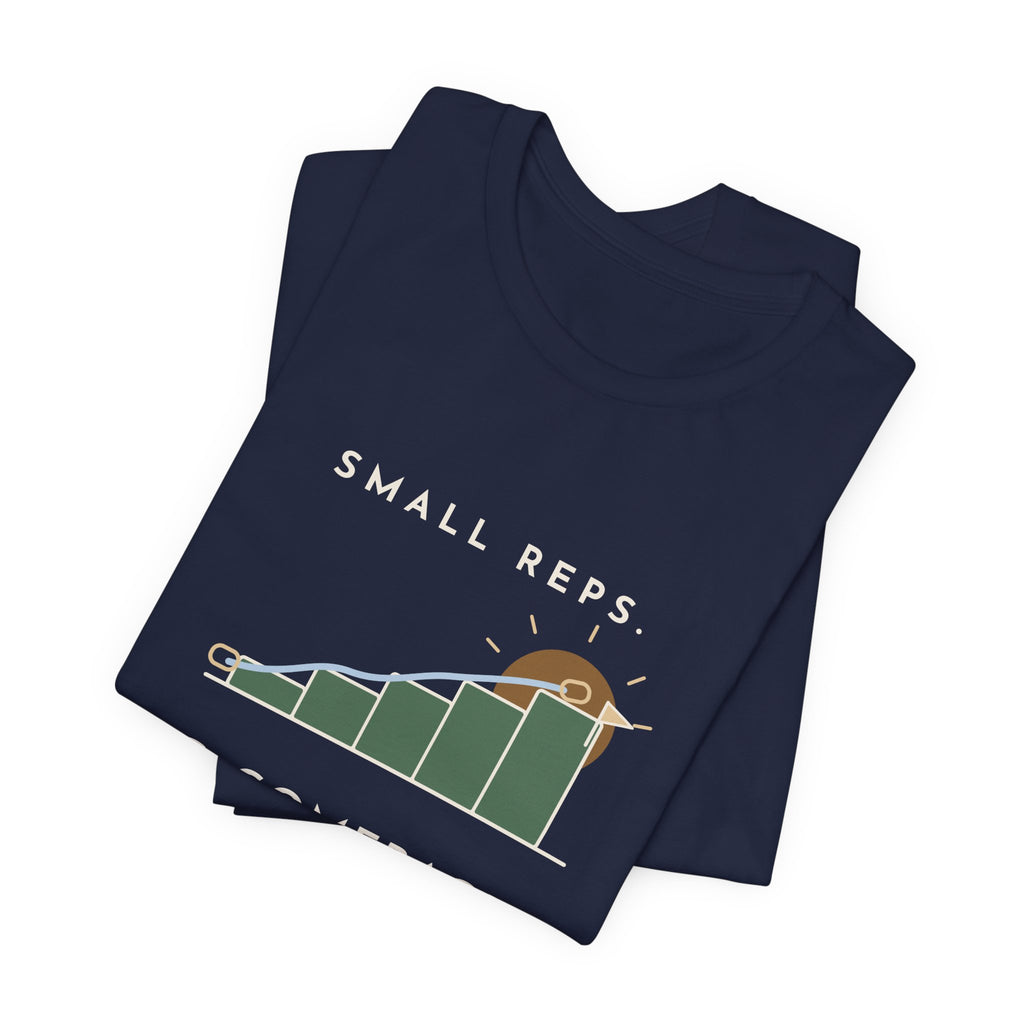 PT and OT T-Shirt - Small Reps. Big Comebacks. Physical Therapist Clinic Day Tee