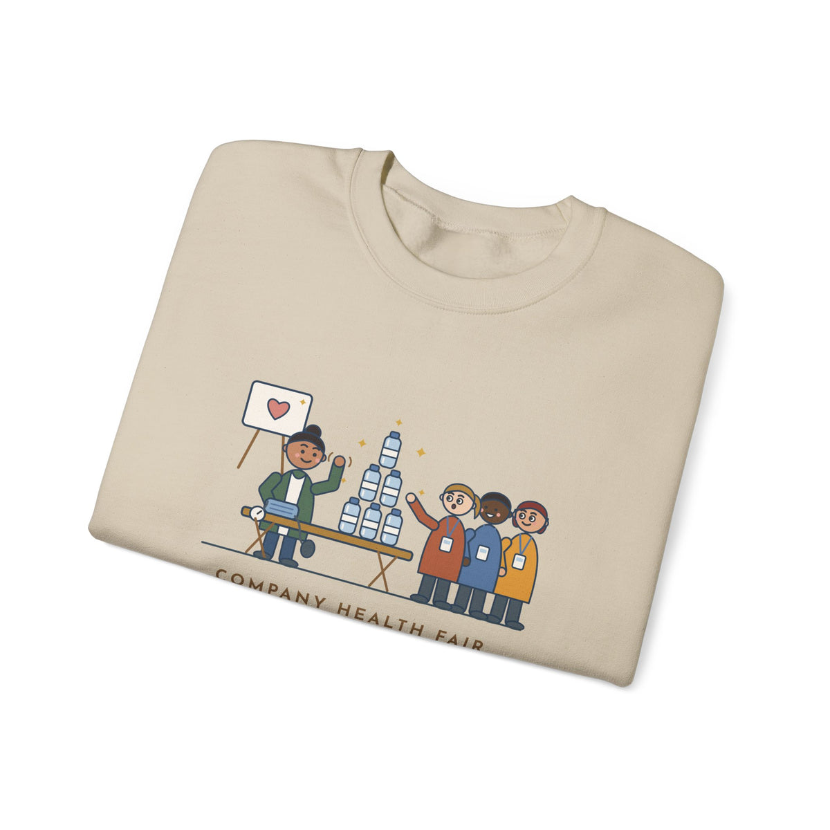 Corporate Wellness Nurse Crewneck Sweatshirt - The Line Was for the Free Water Bottle