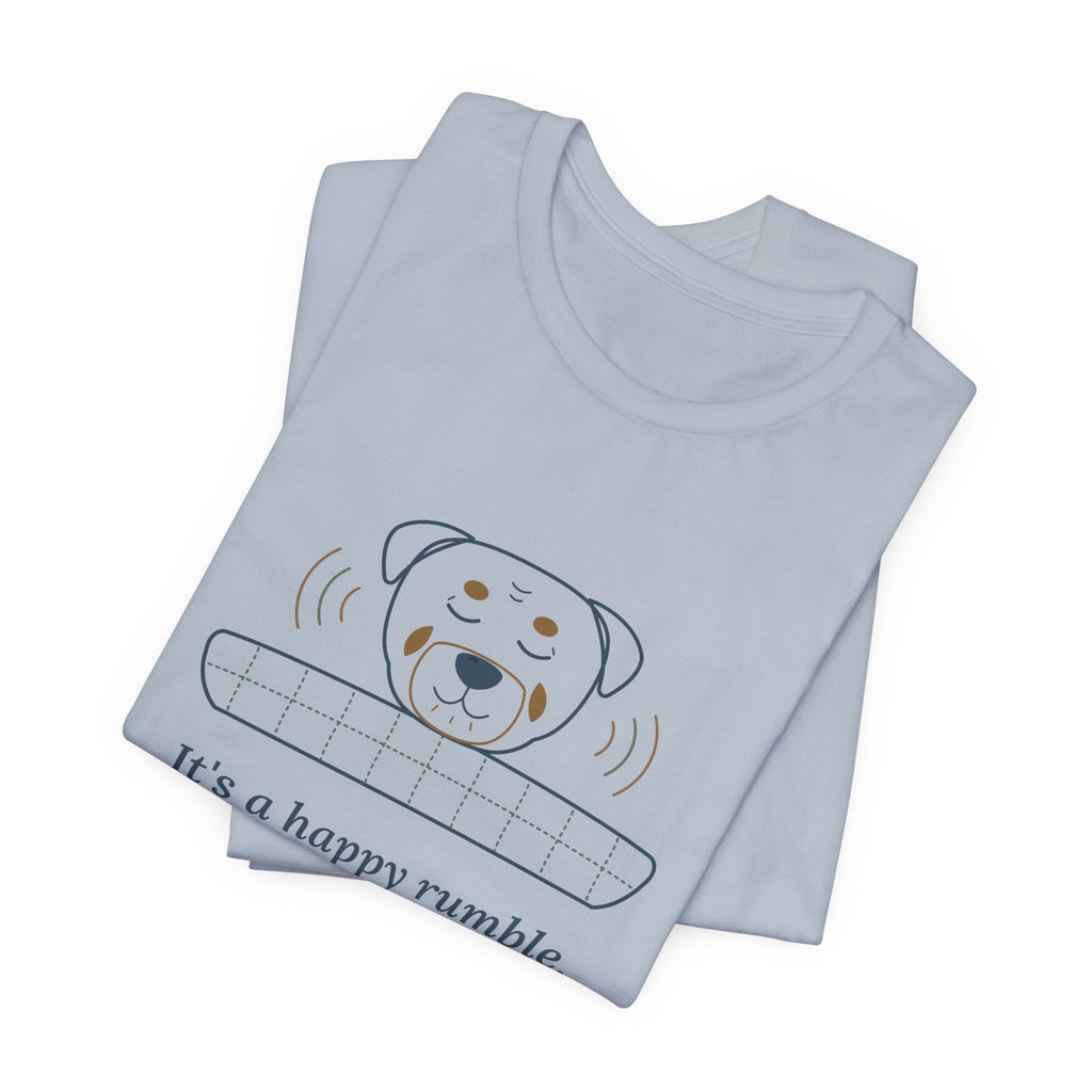 Rottweiler T-Shirt - It's a Happy Rumble, I Promise Gentle Rottie Owner Tee