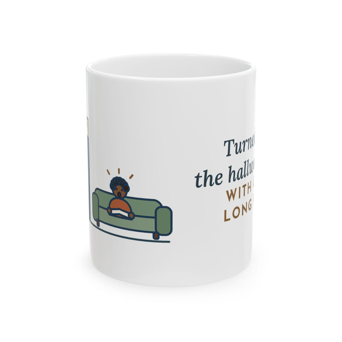 Serengeti Cat Coffee Mug 11oz - One Long Paw on the Hallway Light Switch