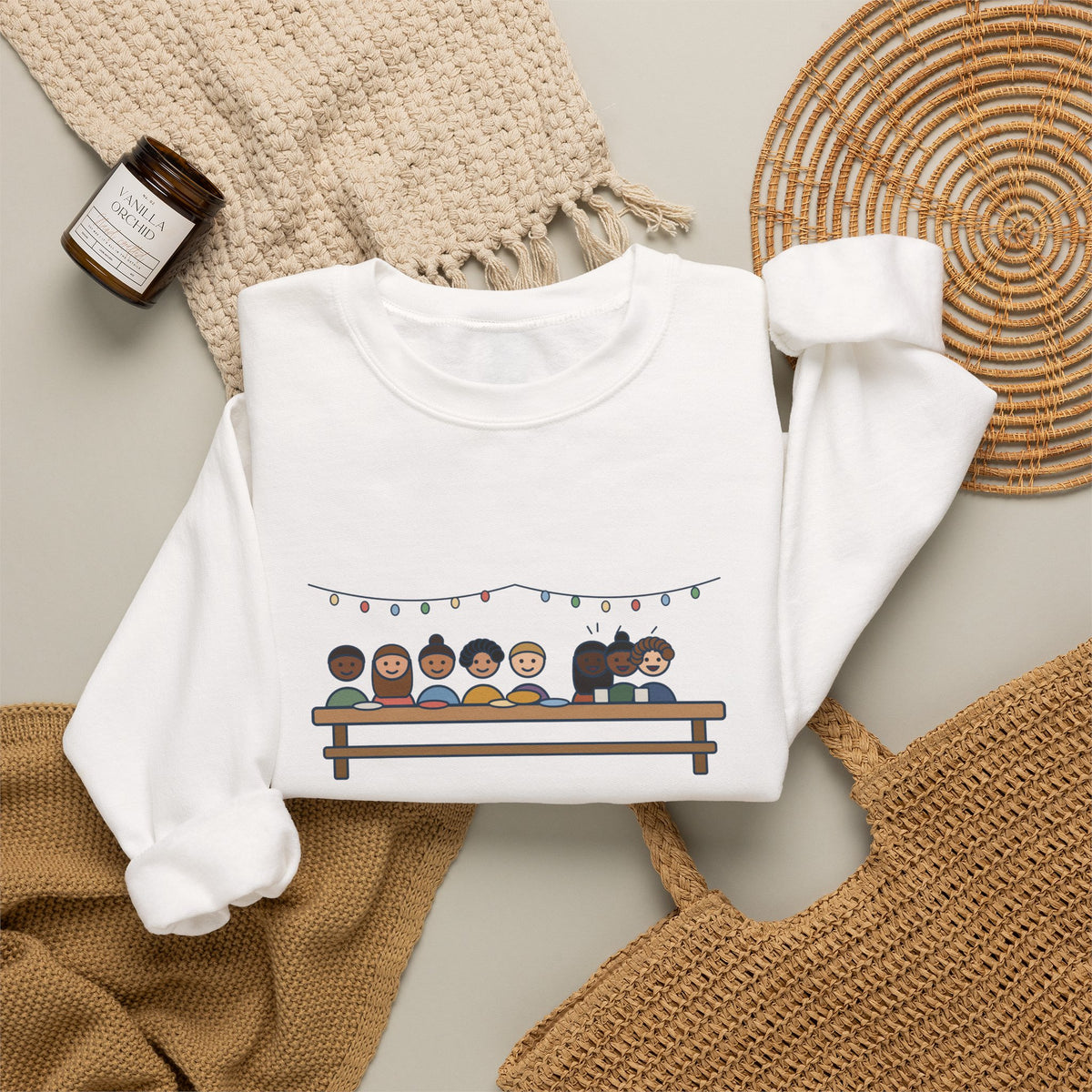 Love All, Trust a Few, Do Wrong to None Sweatshirt, Wisdom Shakespeare Quote Crewneck with Neighborhood Picnic