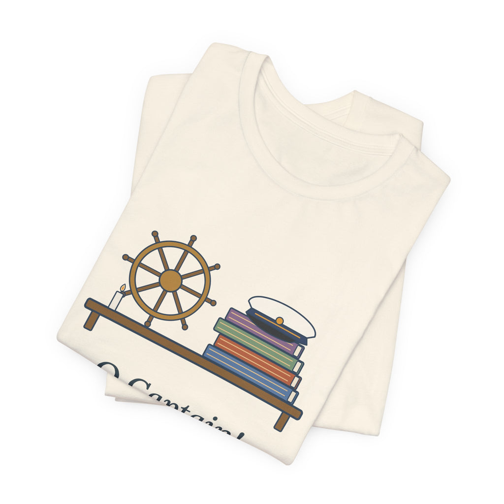 Walt Whitman Quote T-Shirt, O Captain My Captain, Teacher Captain's Desk Tee