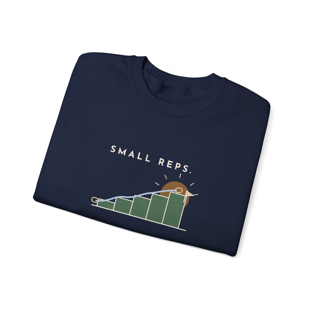 Physical Therapist and OT Crewneck Sweatshirt - Small Reps, Big Comebacks Gift
