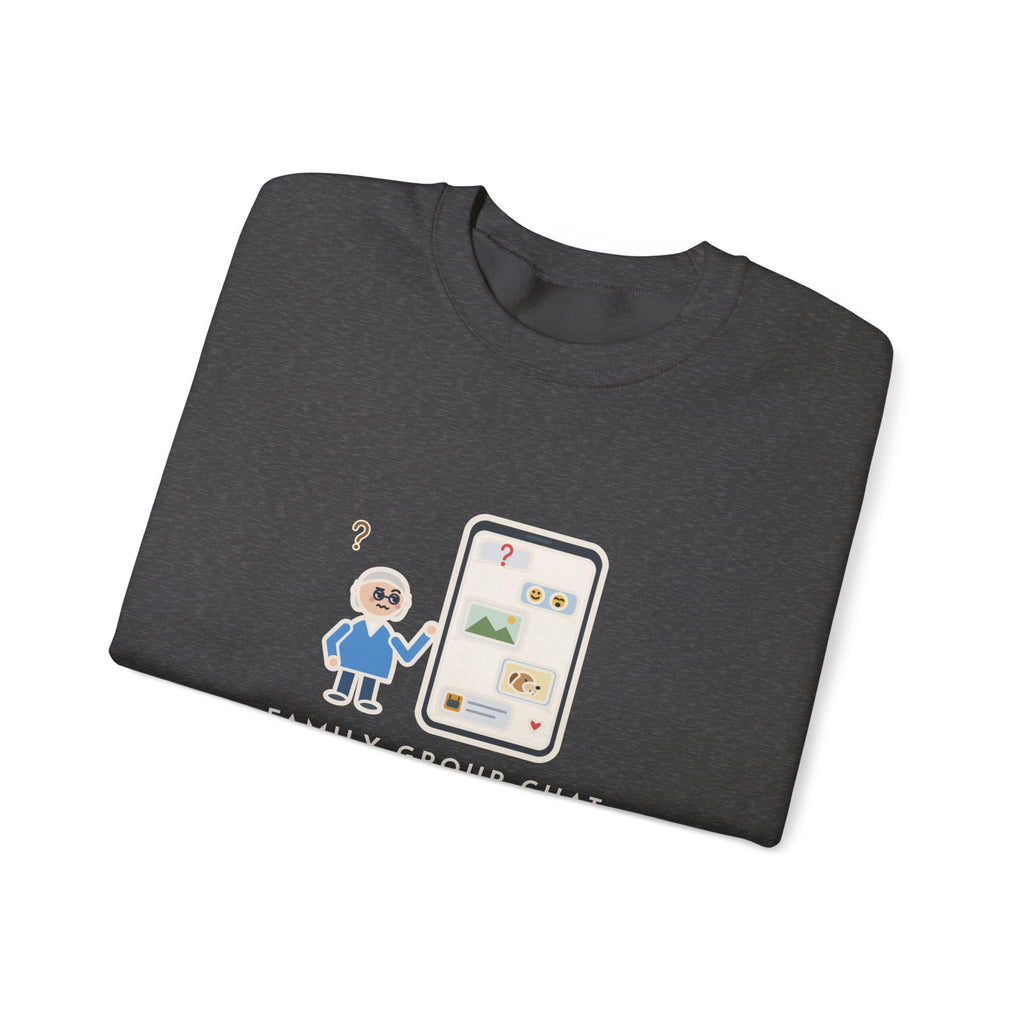 Mom Sweatshirt, Asked a Yes-or-No Question, Forty-Two Replies and Zero Answers, Funny Phone Thread Crewneck