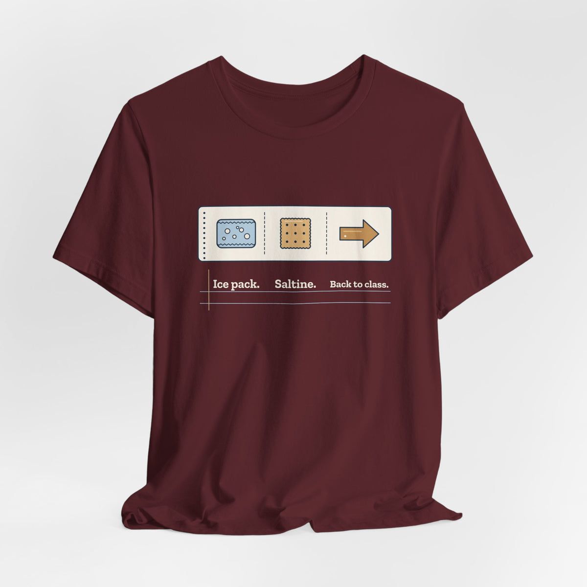 School Nurse T-Shirt - Ice Pack. Saltine. Back to Class. Funny Nurse Tee