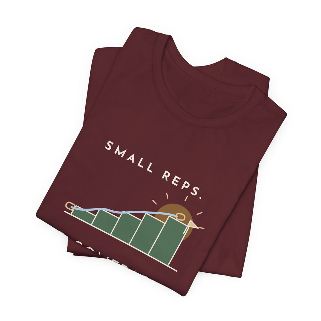 PT and OT T-Shirt - Small Reps. Big Comebacks. Physical Therapist Clinic Day Tee