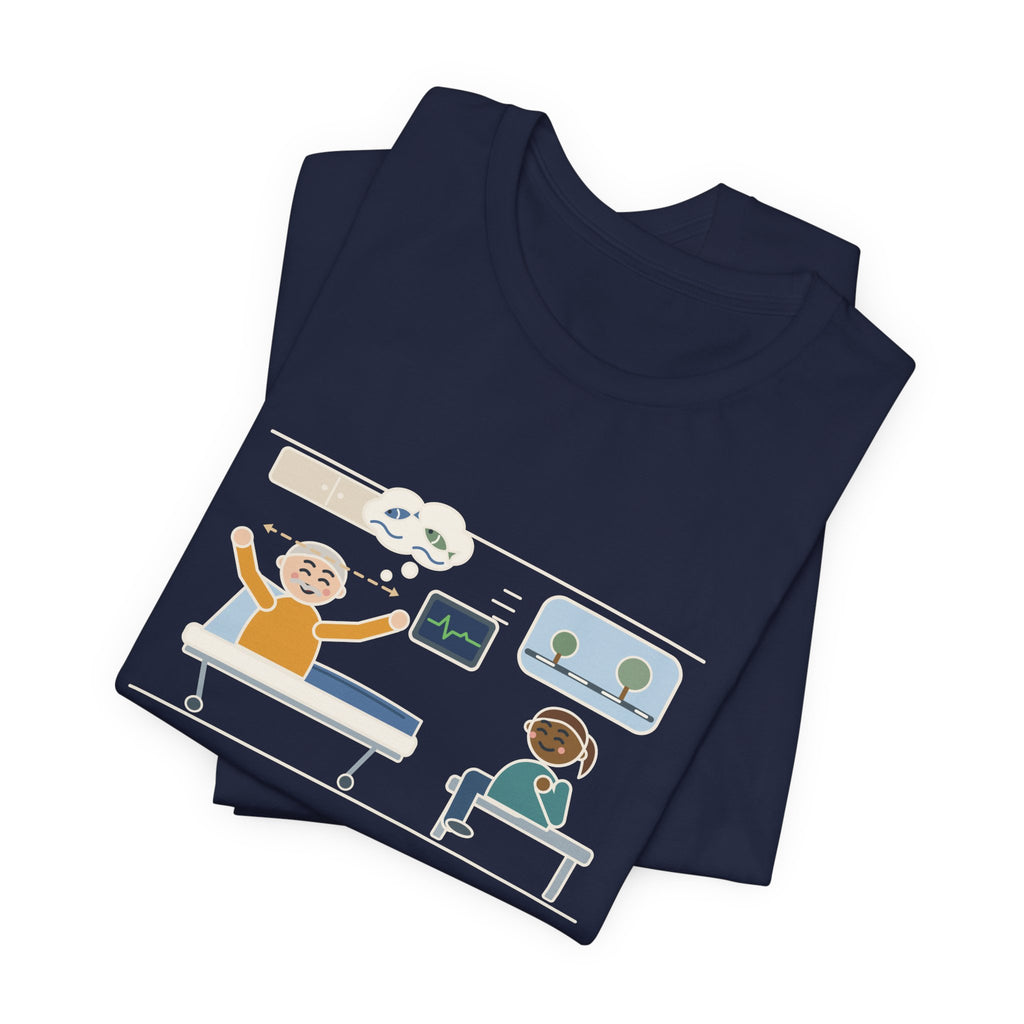Interfacility Transport Nurse T-Shirt - Two-Hour Transfer, Heard Every Fishing Story Funny Tee