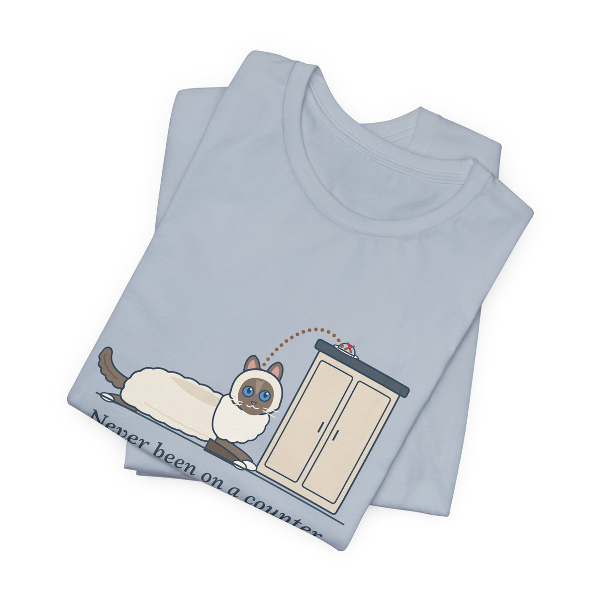 Ragdoll Cat T-Shirt - Never Been on a Counter. Too Much Effort. Funny Ragdoll Tee