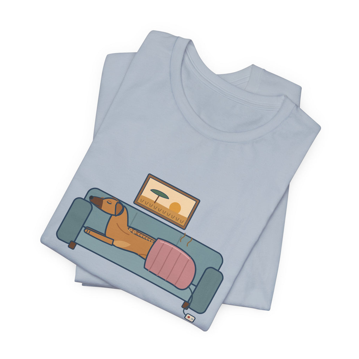 Rhodesian Ridgeback T-Shirt - Bred to Track Lions, Lives Under the Heated Blanket