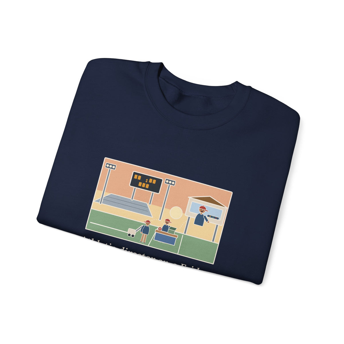Athletic Director Sweatshirt, On a Friday, Lined the Field, Sold the Tickets, Then Ran the Clock, Funny Game Night Crewneck
