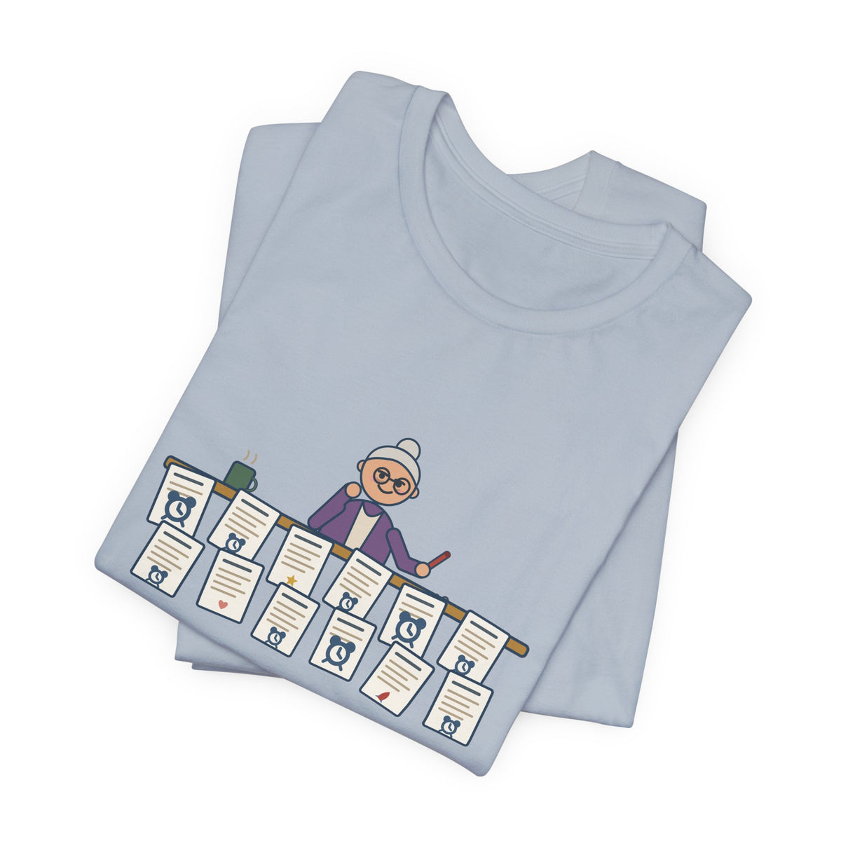 Creative Writing Teacher T-Shirt - Twelve Stories Turned In, Nine End With Waking Up