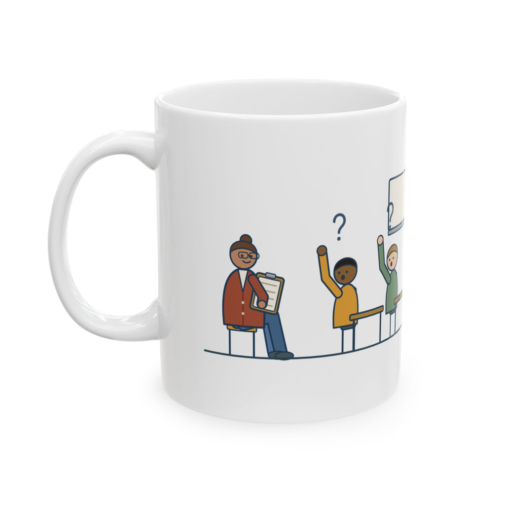 Instructional Coach Coffee Mug 11oz - Clipboard in the Back Row, Asked If I'm the Sub