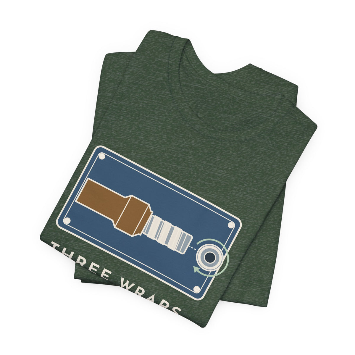 Plumber T-Shirt - Three Wraps, Clockwise Thread Seal Tape Plumbing Tee