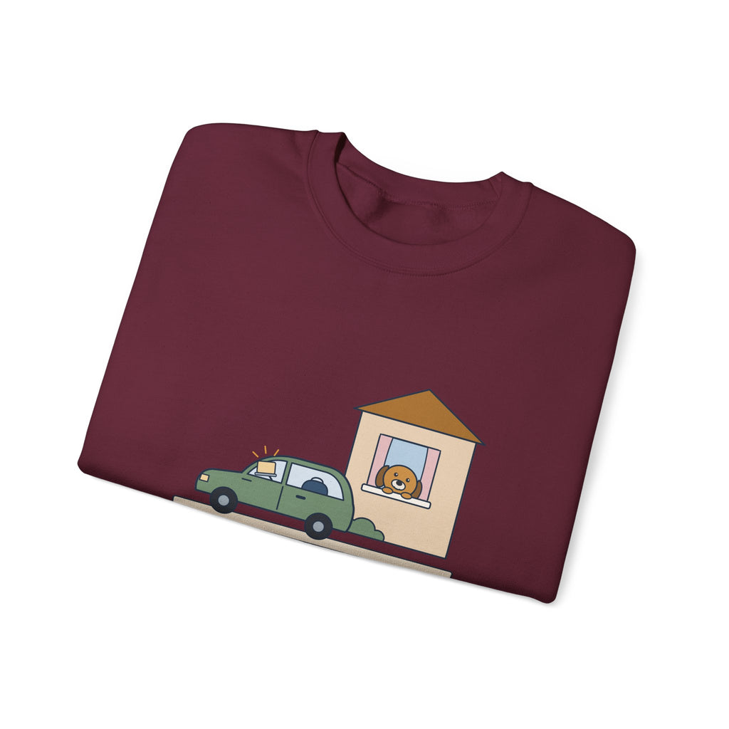 Home Health Nurse Crewneck Sweatshirt - Charting from the Driveway Visiting Nurse Gift