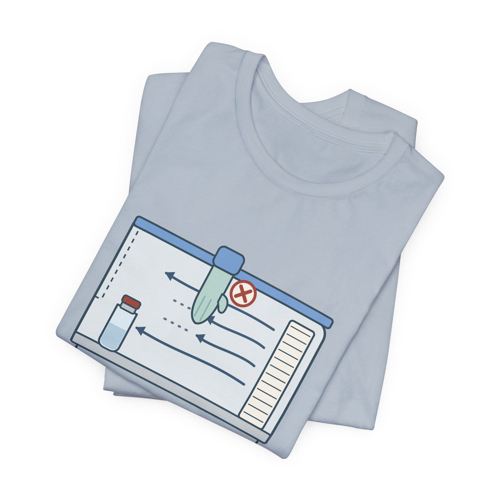 Sterile Compounding T-Shirt - Don't Block My First Air IV Room Pharmacy Tech Tee