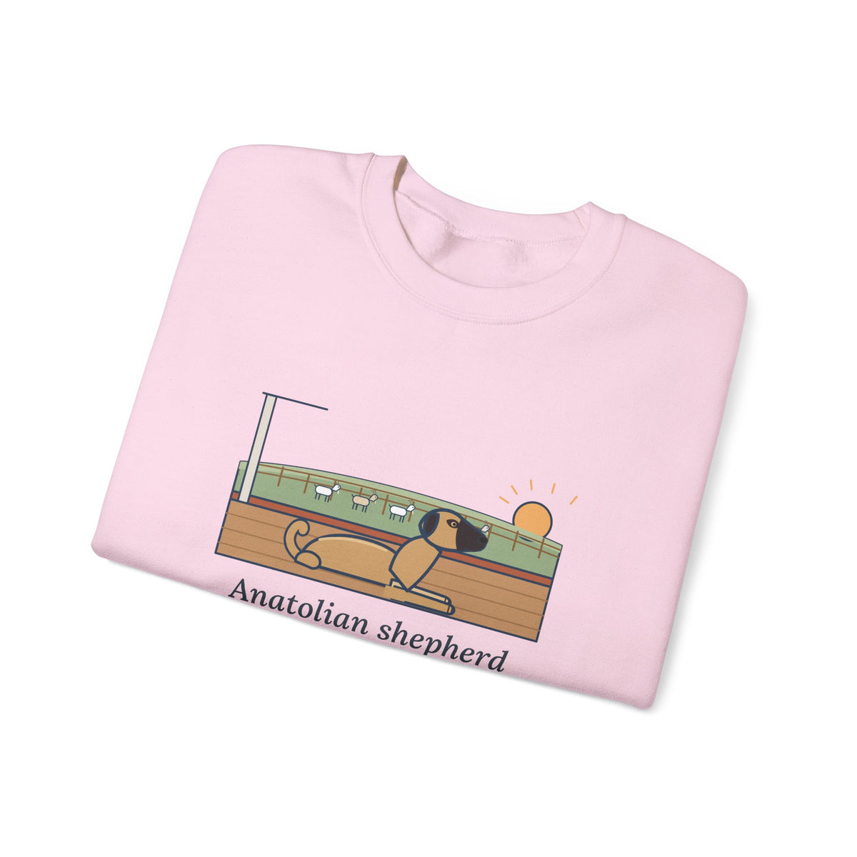 Anatolian Shepherd Crewneck Sweatshirt - Farm Dog Porch Watch Until Sunrise