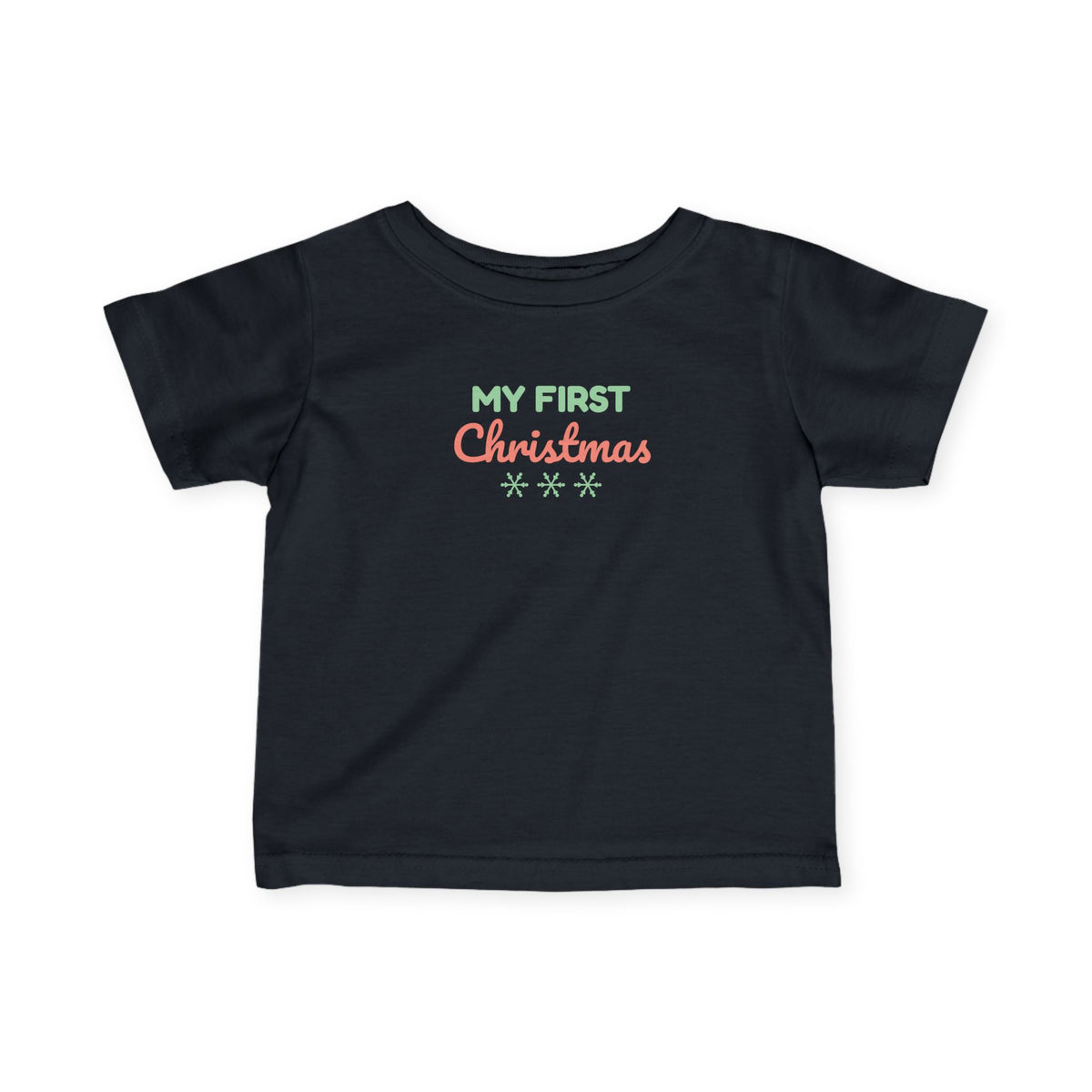 My First Christmas Baby T-Shirt, Holiday Infant Tee