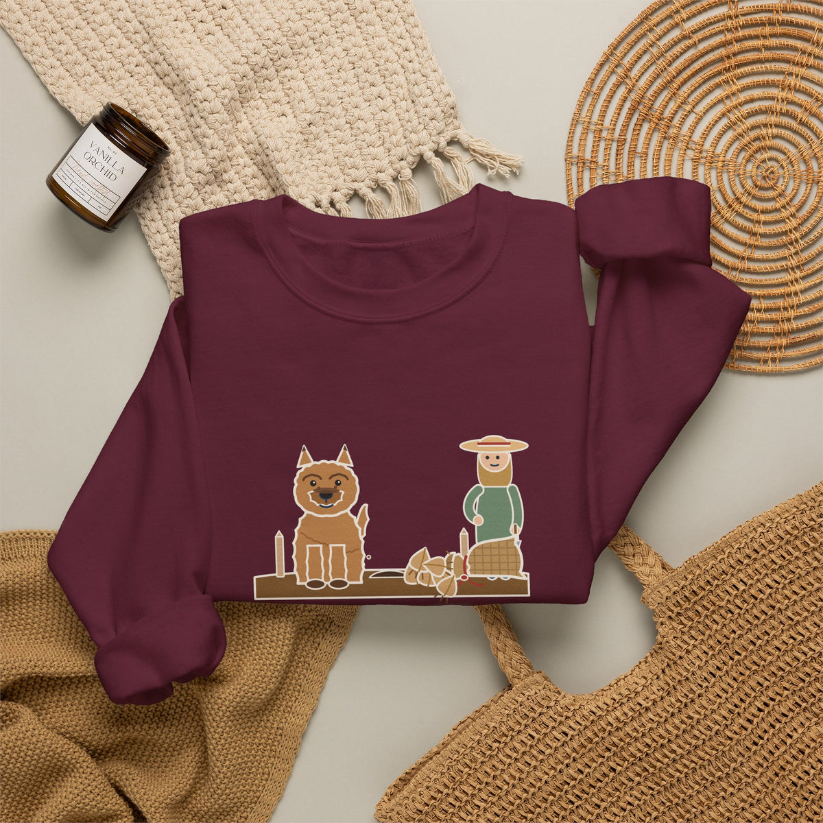 Cairn Terrier Crewneck Sweatshirt - Tulip Bulbs Dug Up an Hour After Planting Gardener Gift